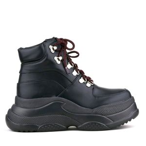 Lamoda Strider ankle boots chunky lace up